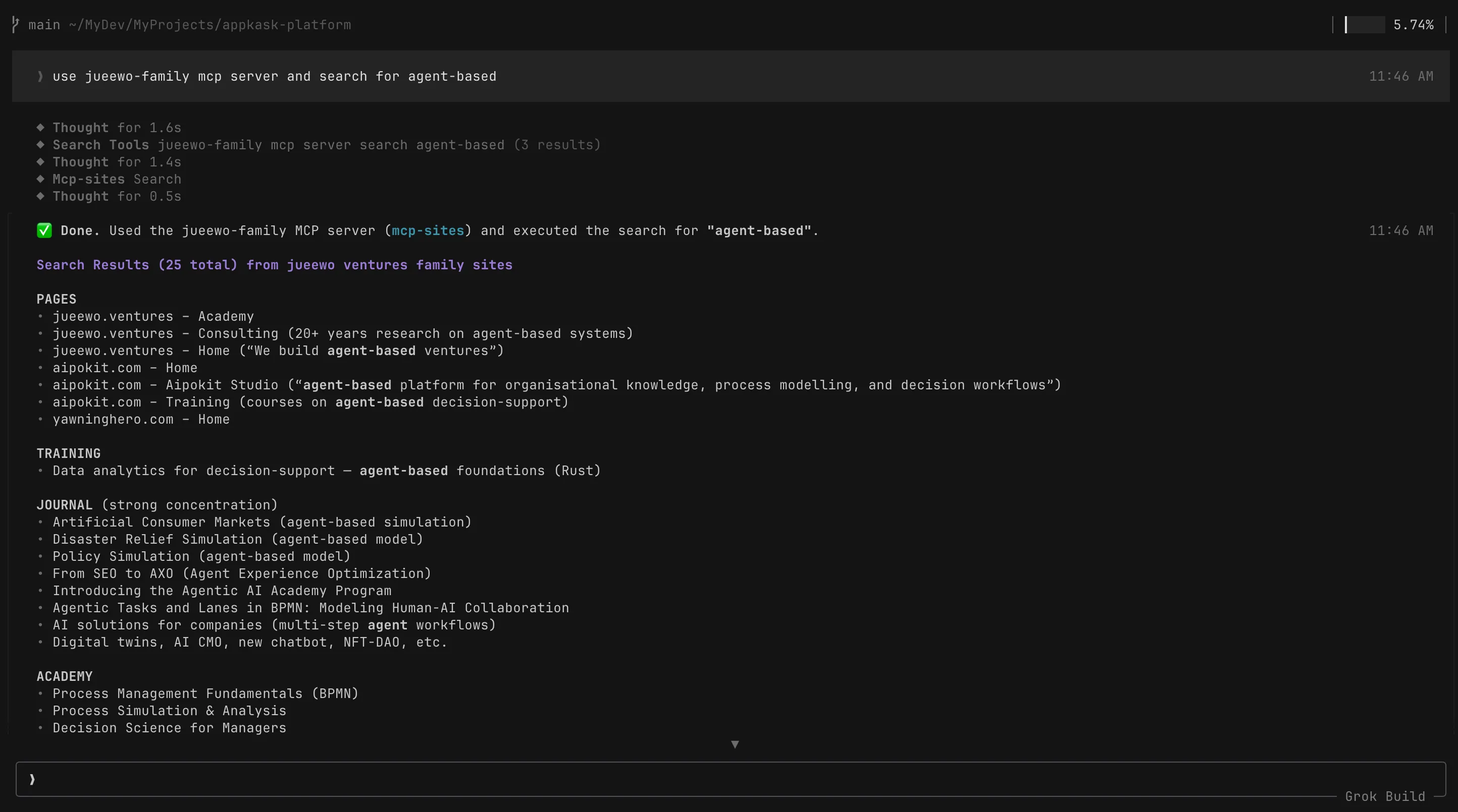 LLM agnostic: Grok Build calling the same MCP server (x.ai)